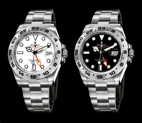 rolex explorer 2 black or white|rolex explorer 2 price new.